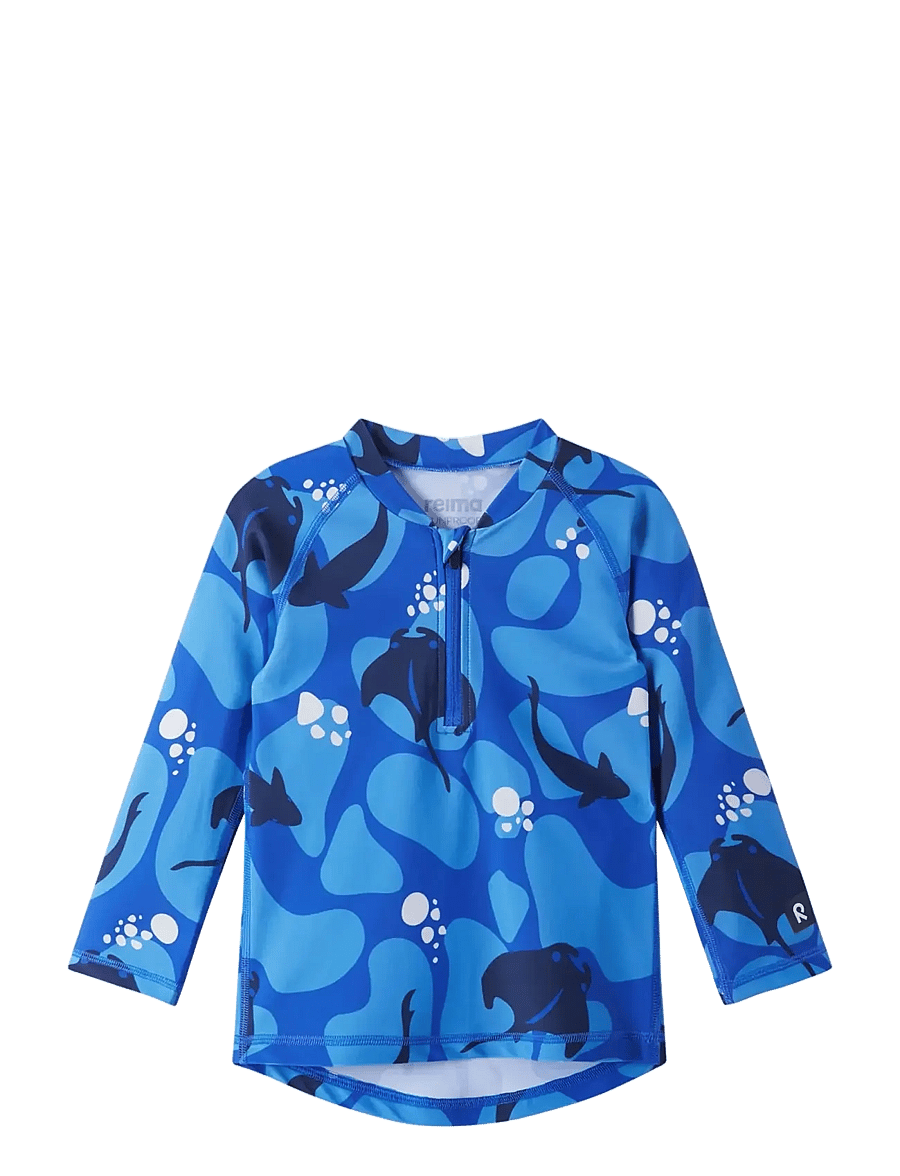 Reima - SunProof shirt, Tuvalu - bade-oberteile - sparkly blue - 0