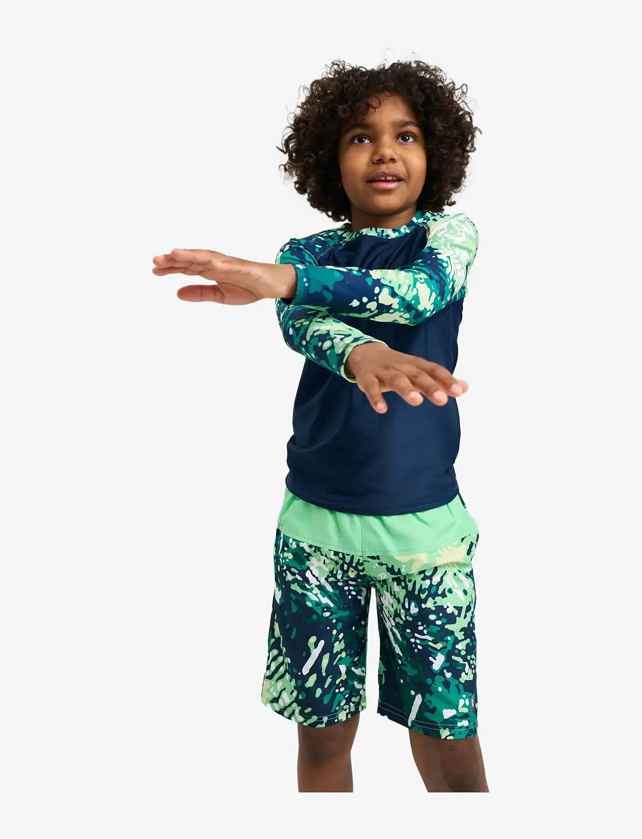 Reima - SunProof shirt, Kroolaus - bade-oberteile - navy - 4