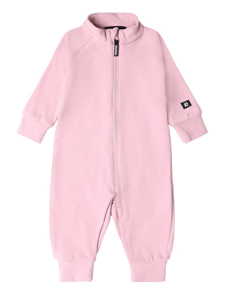 Reima - Fleece overall, Tarhaan - långärmade bodies - grey pink - 0