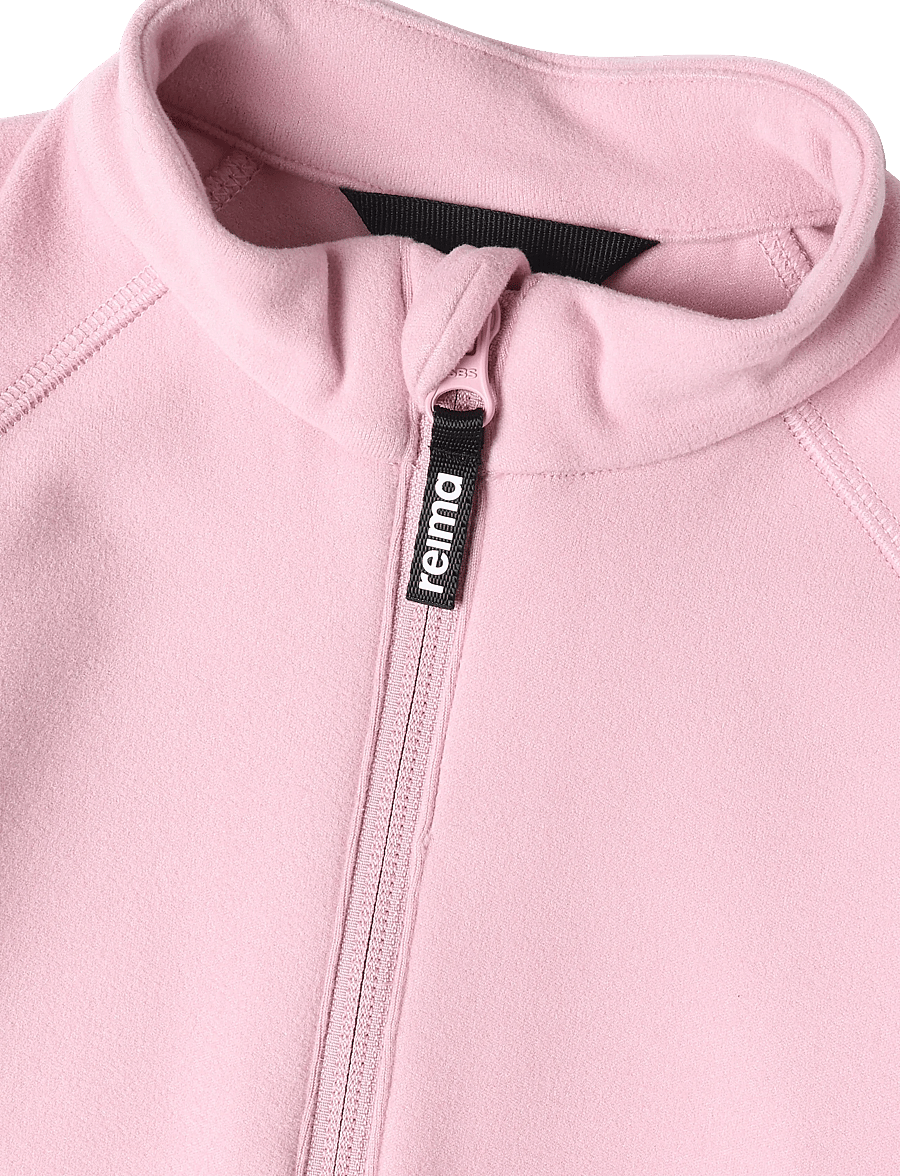 Reima - Fleece overall, Tarhaan - långärmade bodies - grey pink - 3