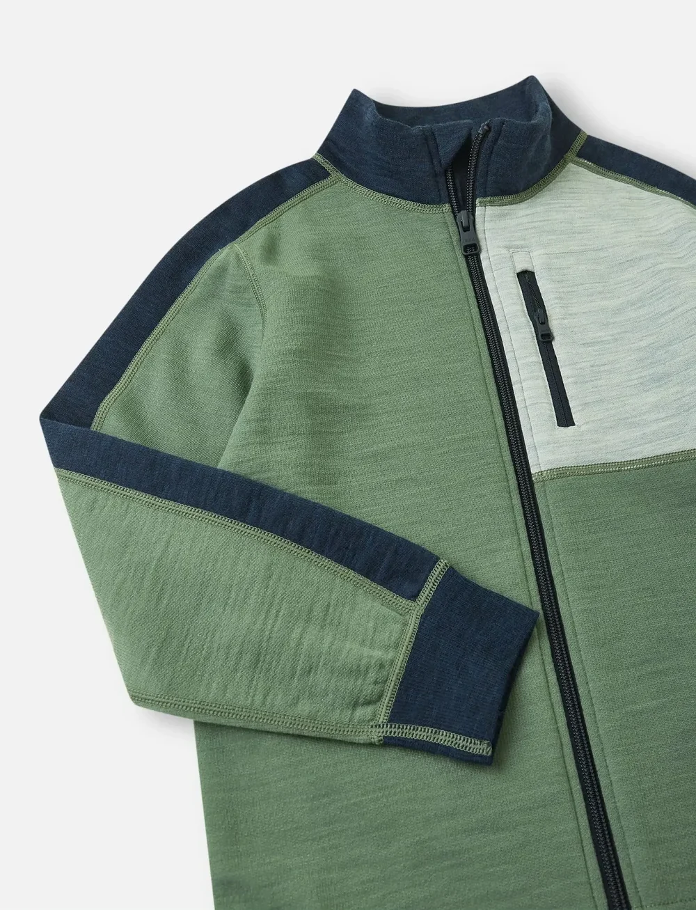 Reima - Wool sweater, Merin - sweatshirts - green clay - 4