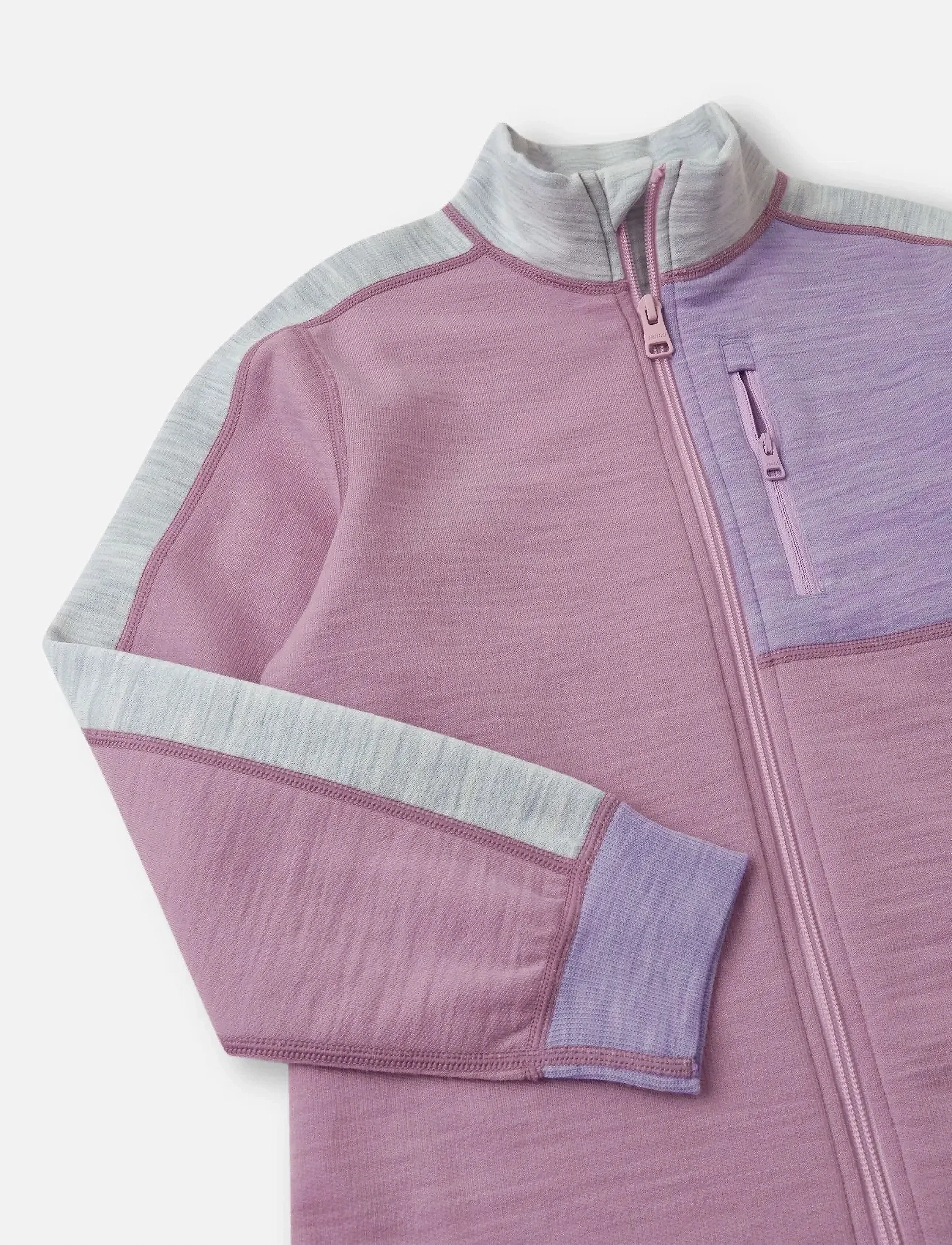 Reima - Wool sweater, Merin - sweatshirts - grey pink - 2