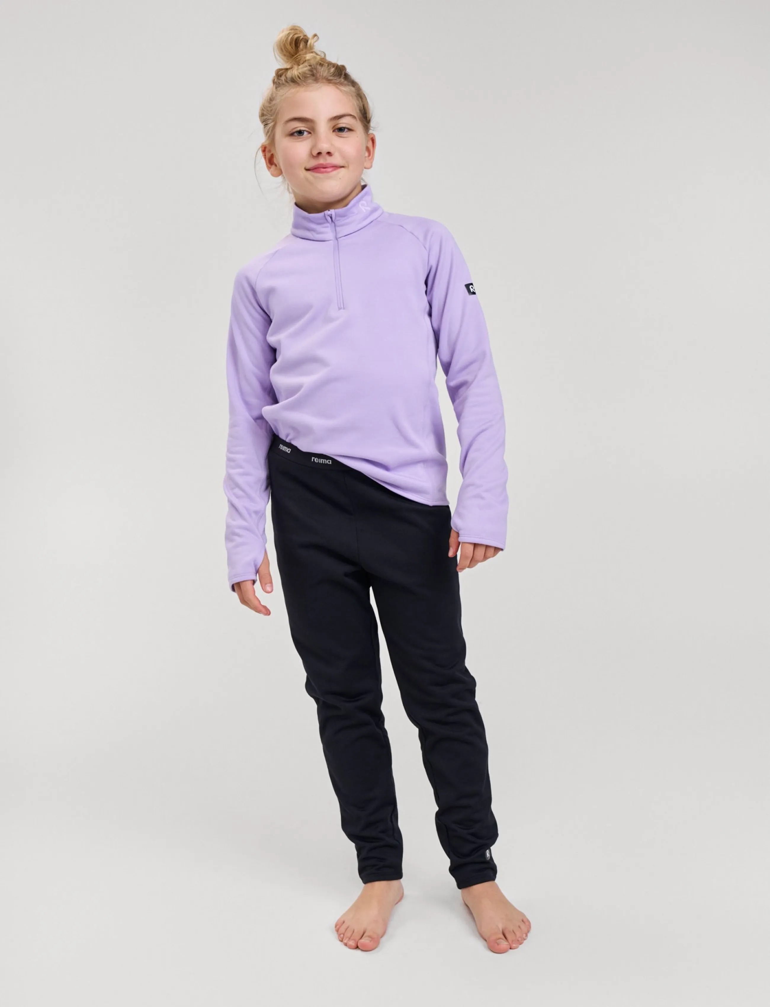 Reima Fleece Pants, Olmeri, 110, Black, Base Layers > Base Layer Underdele, Børn