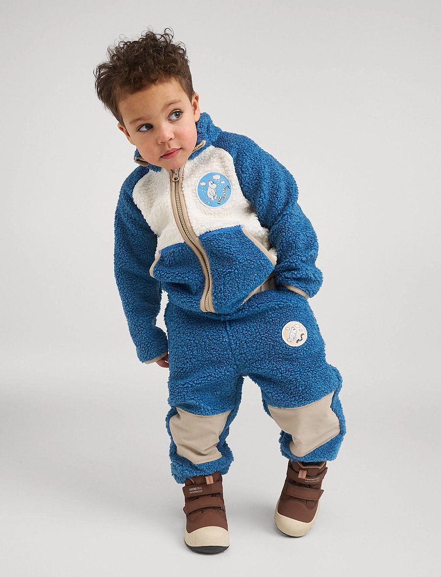 Reima - Fleece pants, Moomin Lustig - jogginghosen - blue ocean - 0