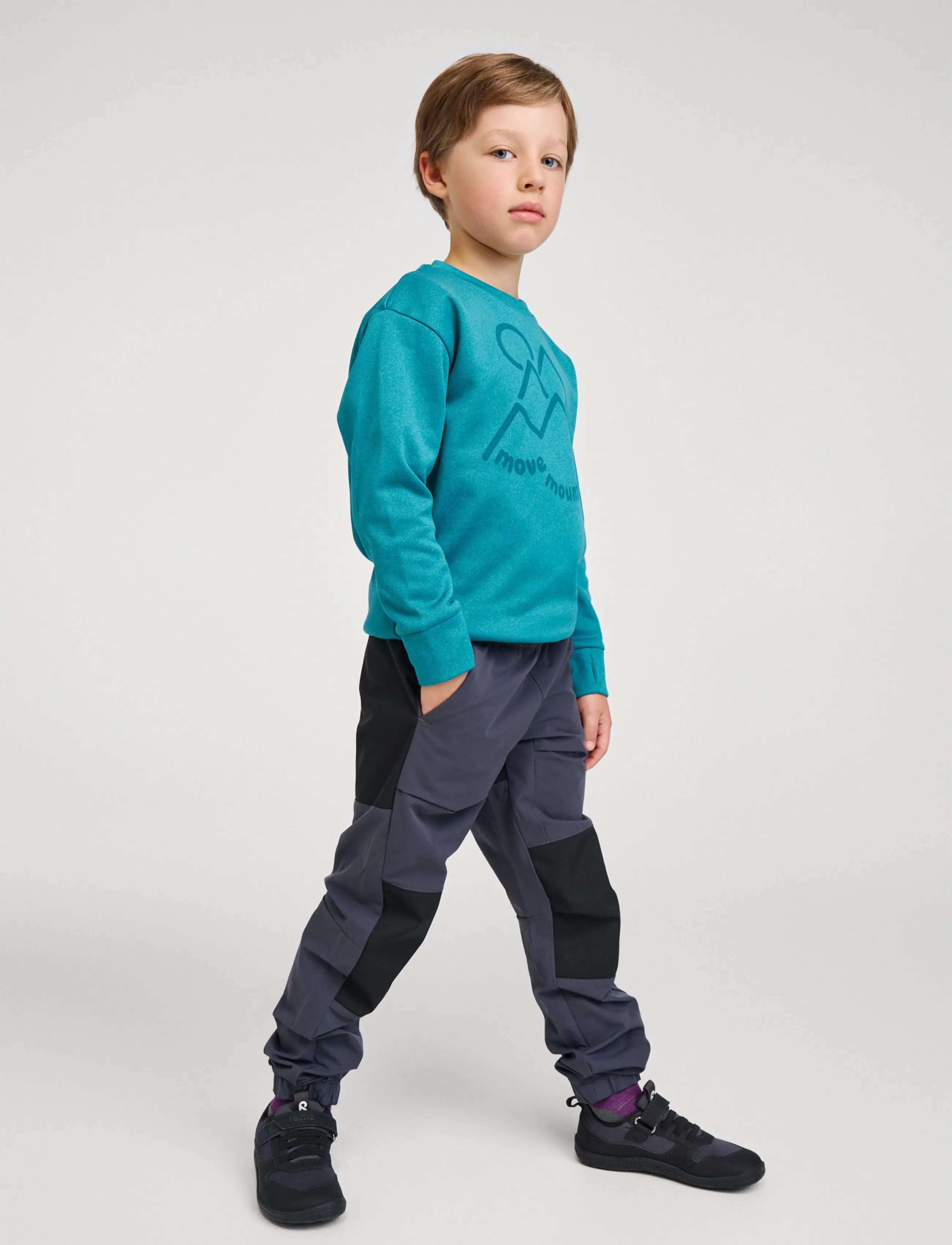 Reima Sweatshirt, Reila, Børn, Trykt Sweatshirt, Blå, Str: 158