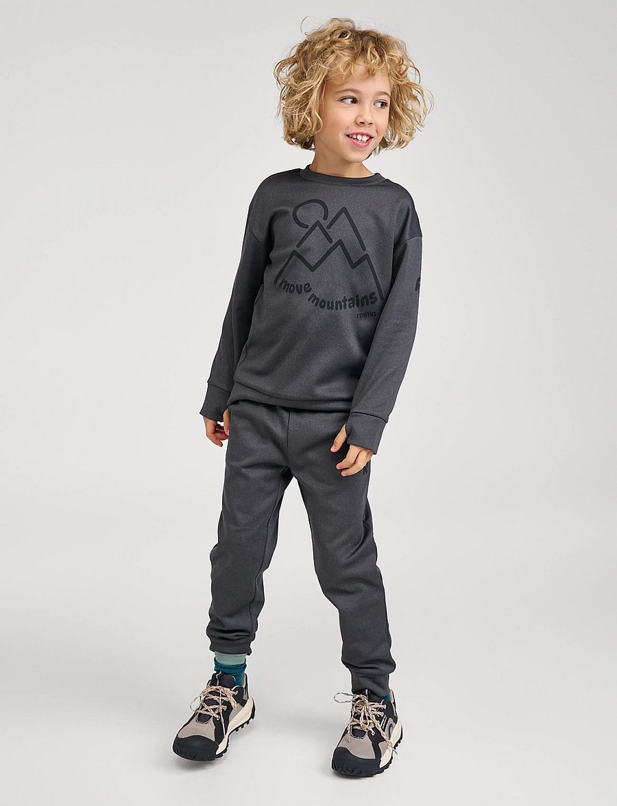Reima - Sweatshirt, Reila - sweatshirts - graphite melange - 0