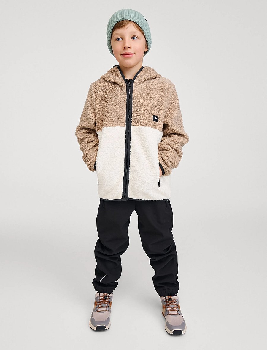 Reima - Fleece hoodie, Muhkea - paksud joped - earthy beige - 0