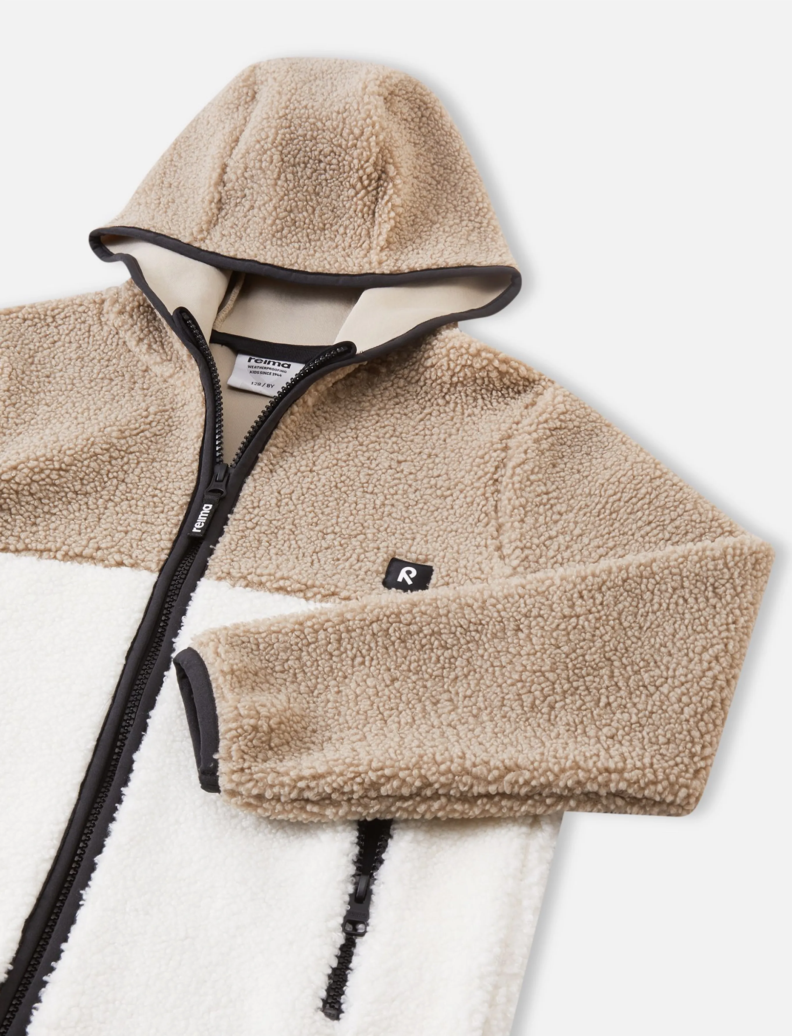 Reima - Fleece hoodie, Muhkea - paksud joped - earthy beige - 3