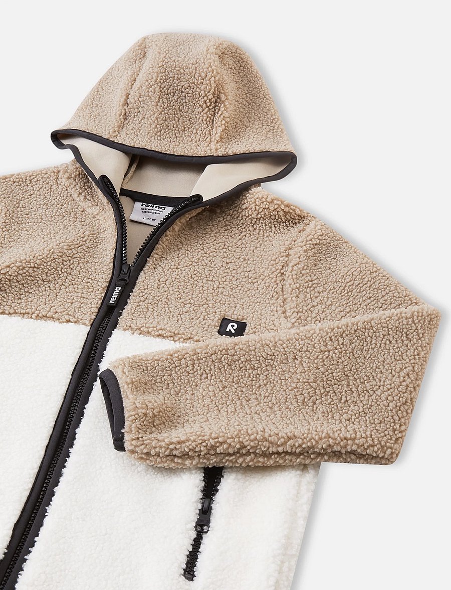 Reima - Fleece hoodie, Muhkea - paksud joped - earthy beige - 3
