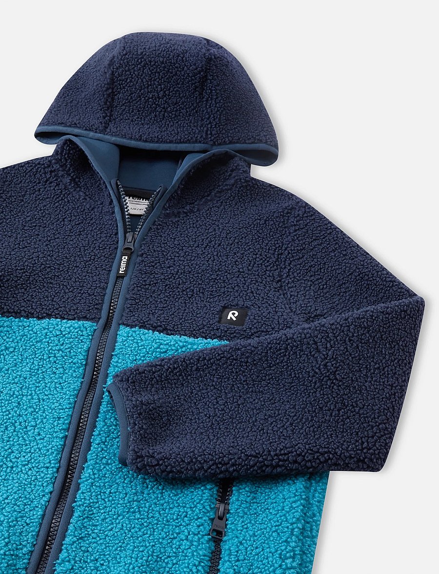 Reima - Fleece hoodie, Muhkea - isolierte jacken - navy - 2