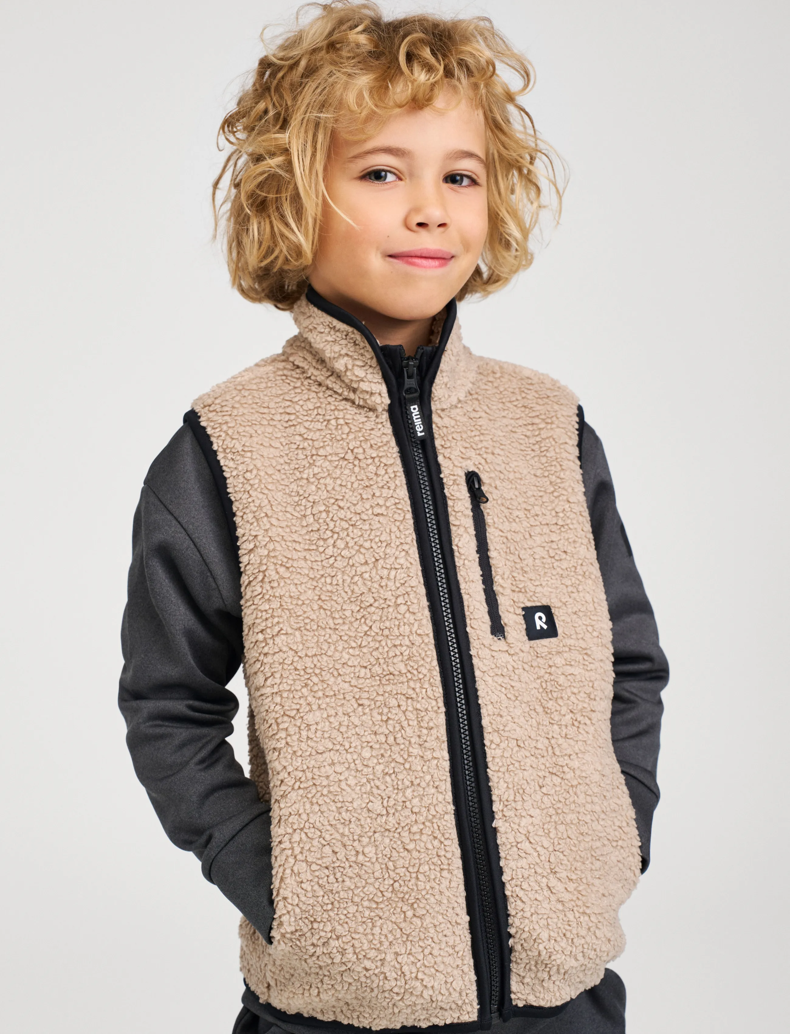 Reima - Fleece vest, Tupas - ytterkläder - earthy beige - 2