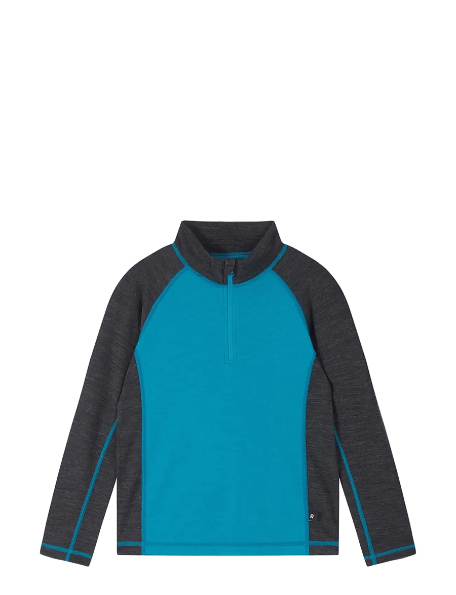 Reima - Wool sweater, Viihdyn - funktionsunterwäsche - oberteile - aquatiblue - 0