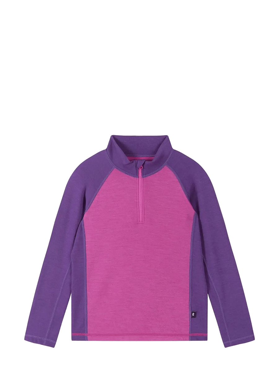 Reima - Wool sweater, Viihdyn - underställströjor - fucshia - 0