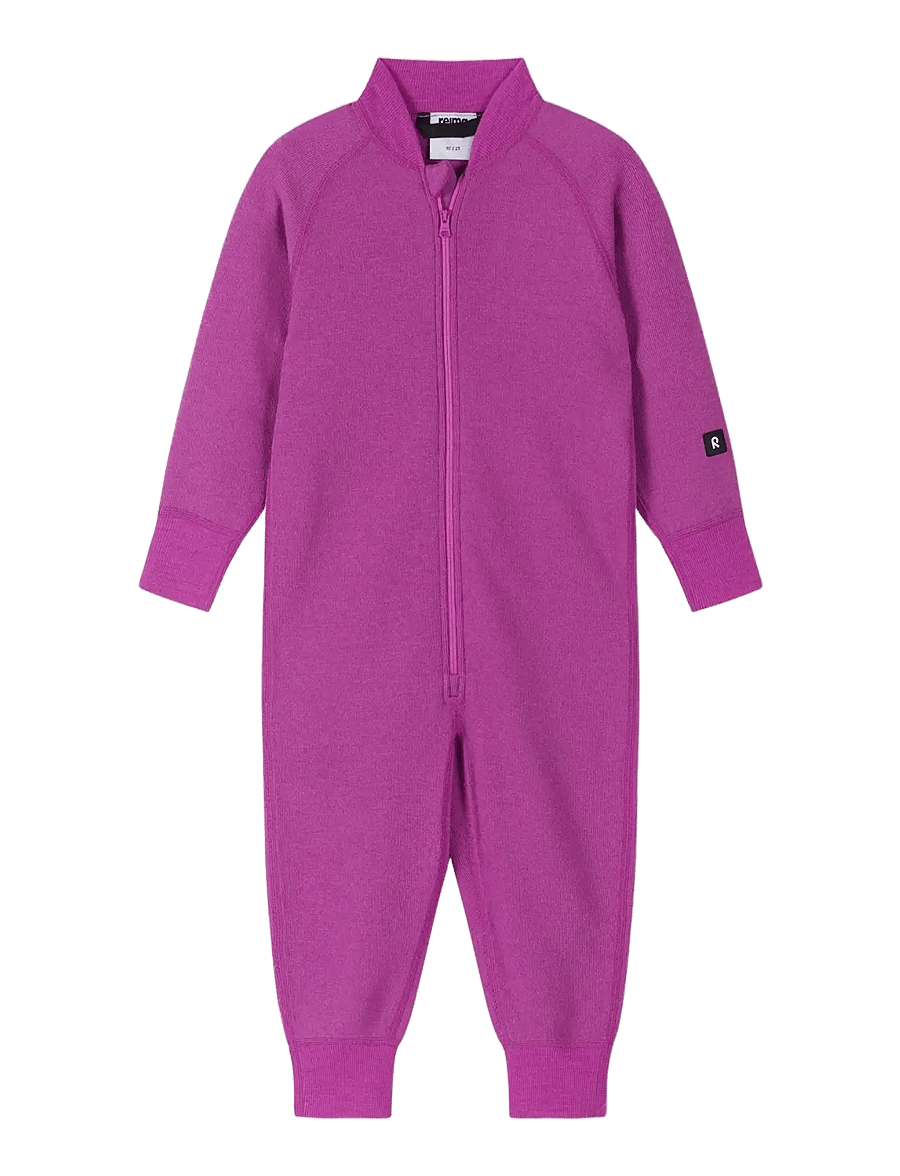 Reima - Wool overall, Pirpana - fleeceset - fucshia - 0