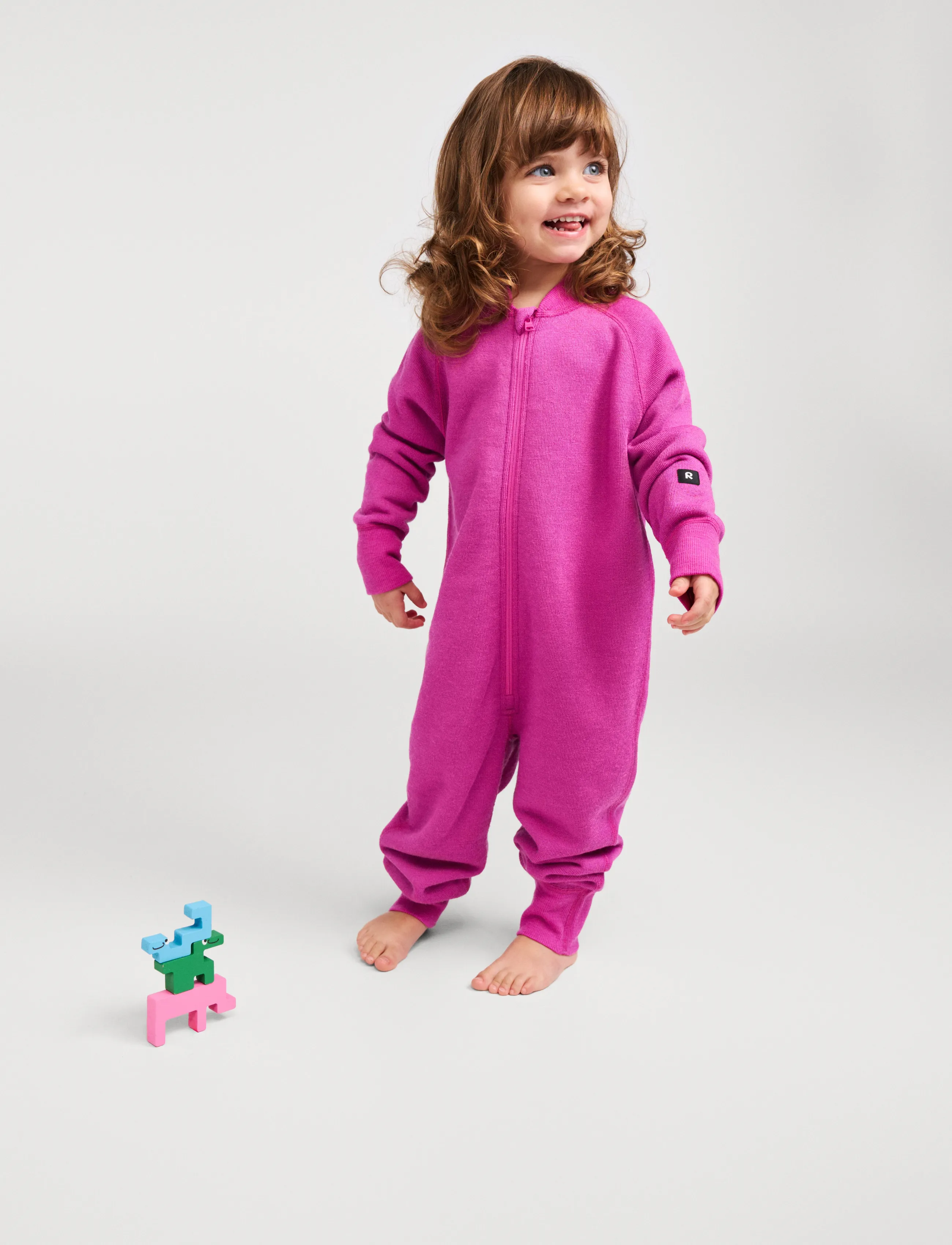 Reima - Wool overall, Pirpana - fleeceset - fucshia - 2
