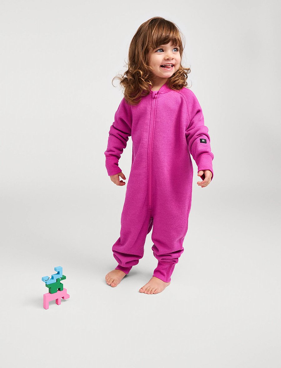 Reima - Wool overall, Pirpana - fleeceset - fucshia - 2