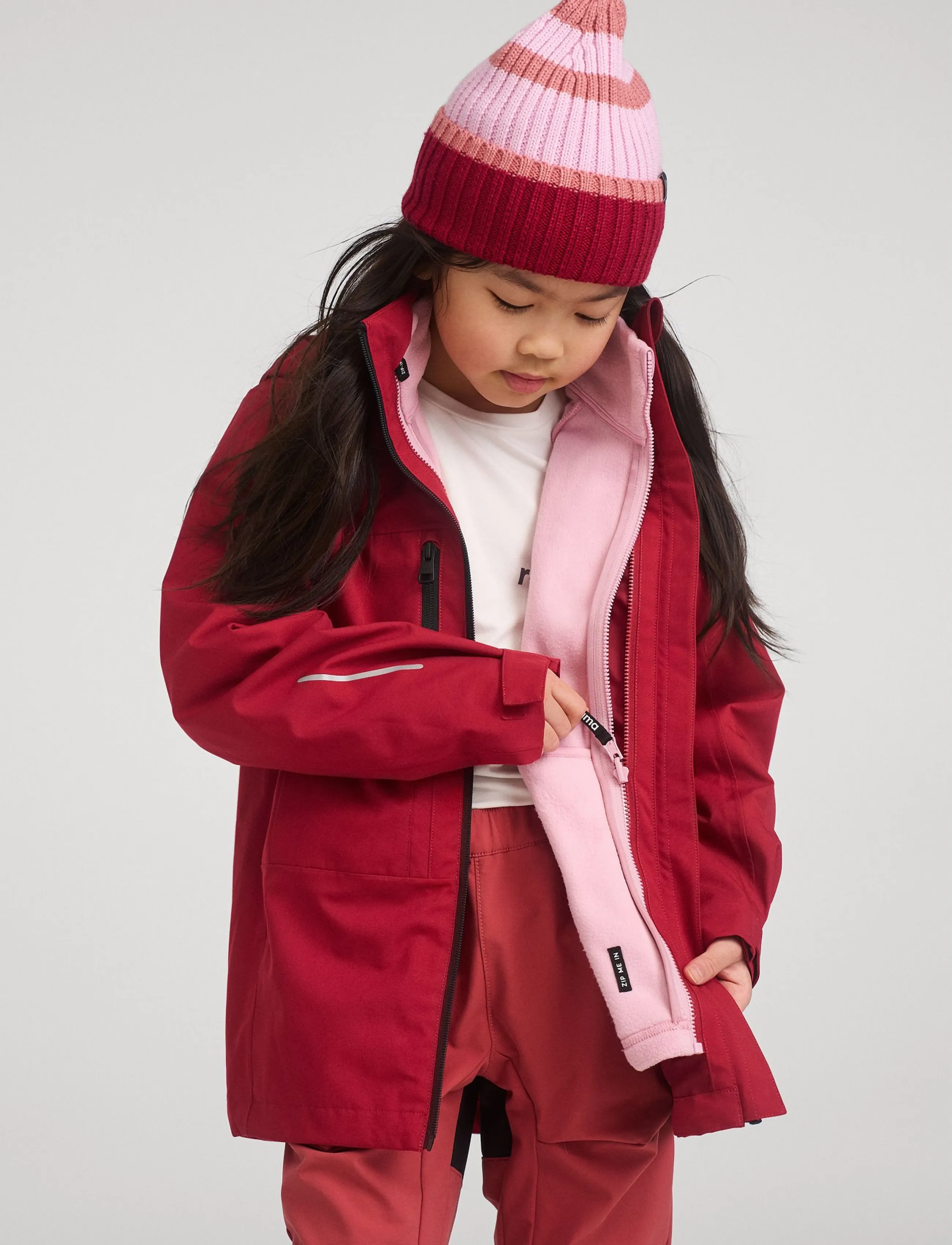 Reima - Fleece sweater, Kerros - isolerade jackor - grey pink - 2