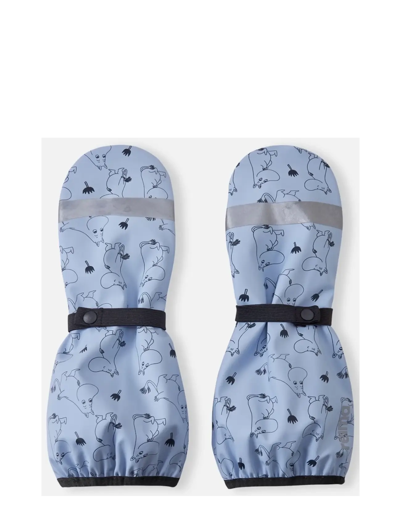 Reima Rain Mittens, Moomin Puro, Børn, Moomin Regnvanter, Blå, Str: 5