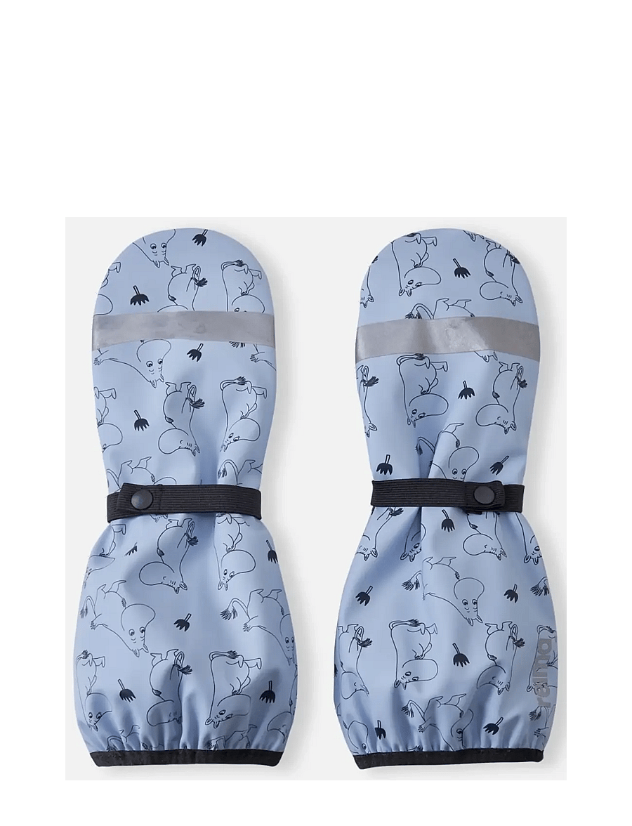 Reima - Rain mittens, Moomin Puro - regnhandsker - airy blue - 0