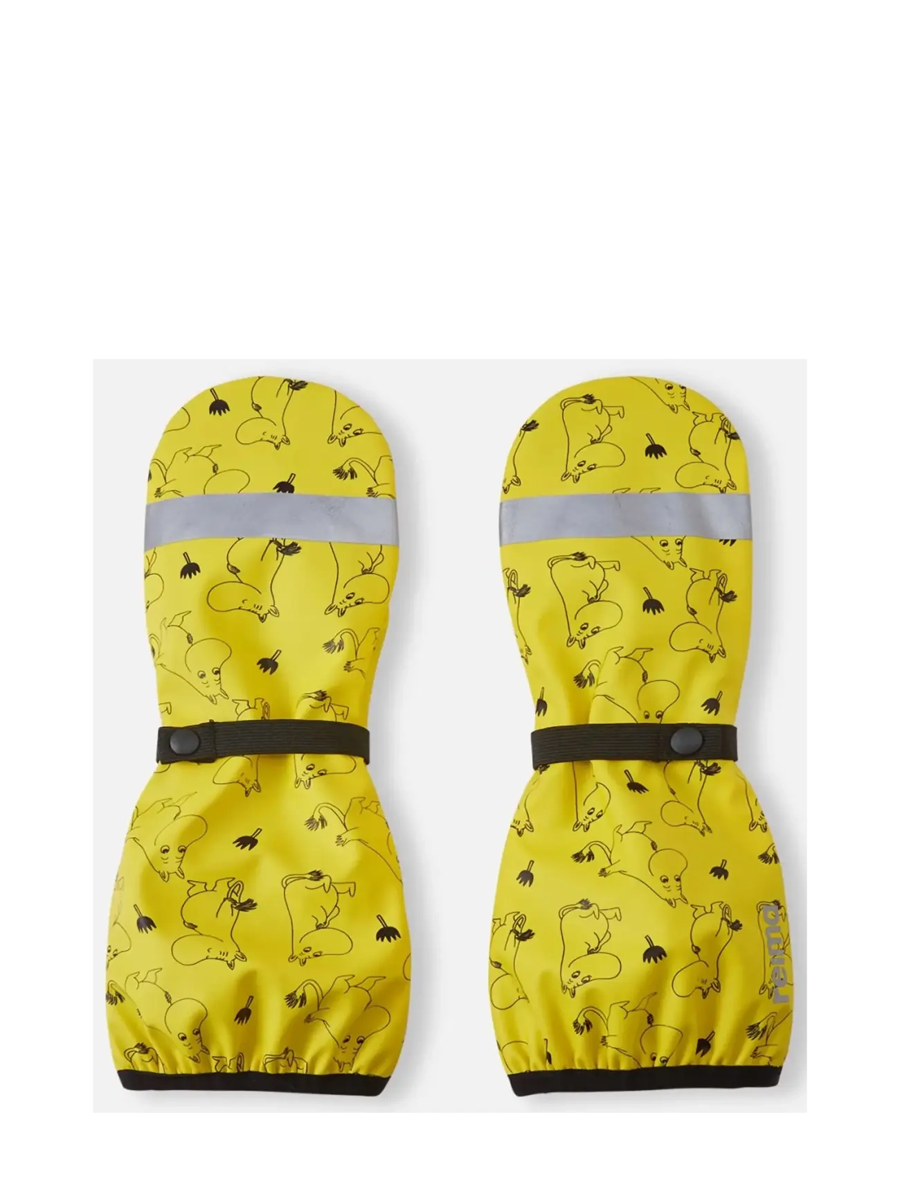 Reima Rain Mittens, Moomin Puro, Børn, Moomin Regnvanter, Gul, Str: 4