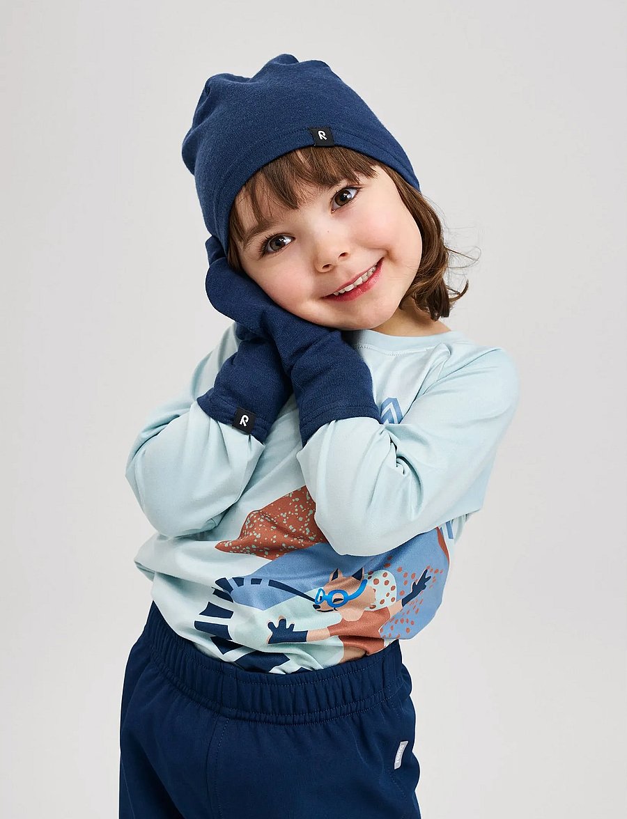 Reima - Mittens (knitted), Eino - navy - 0
