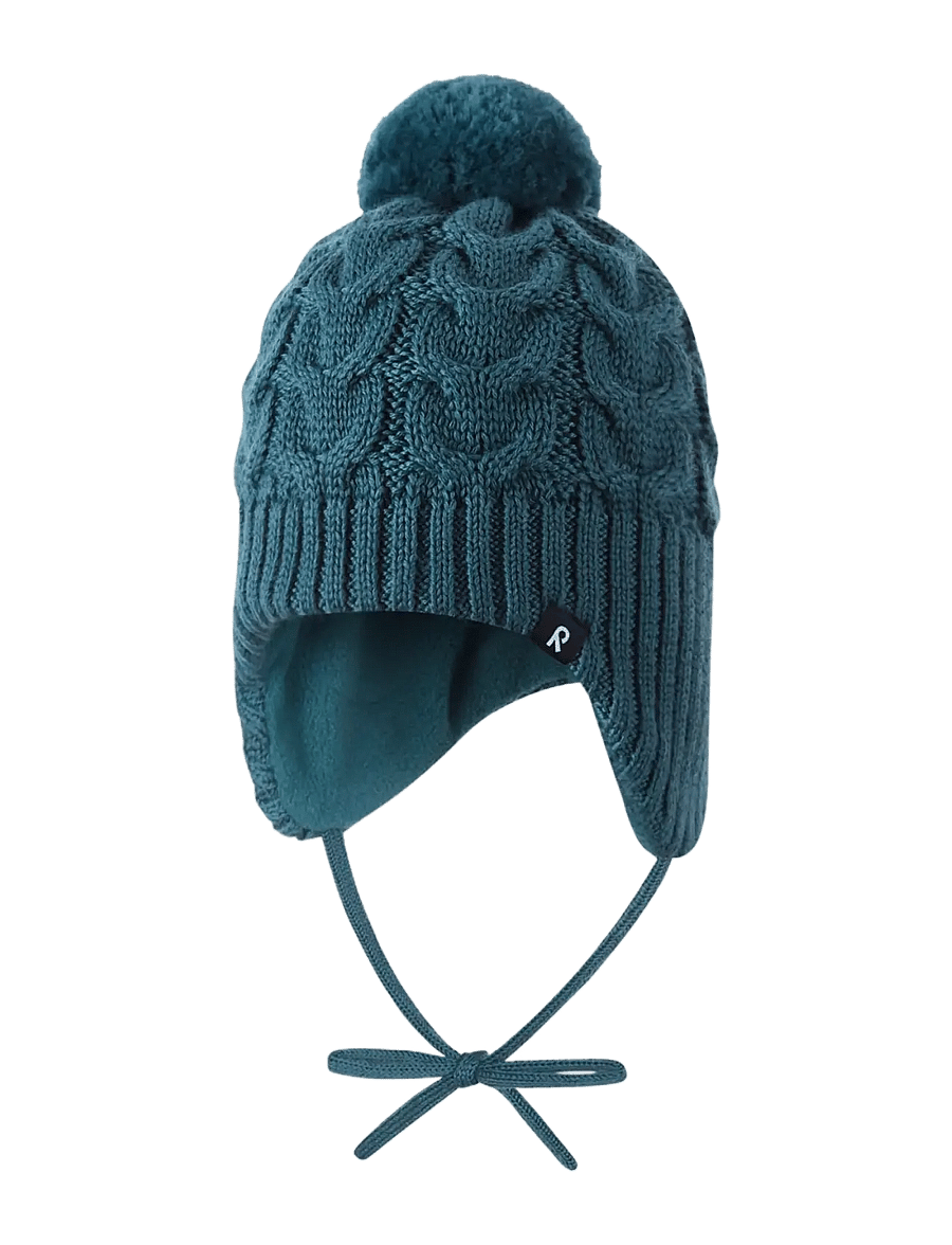 Reima - Beanie, Paljakka - beanie mütsid - dark teal - 0