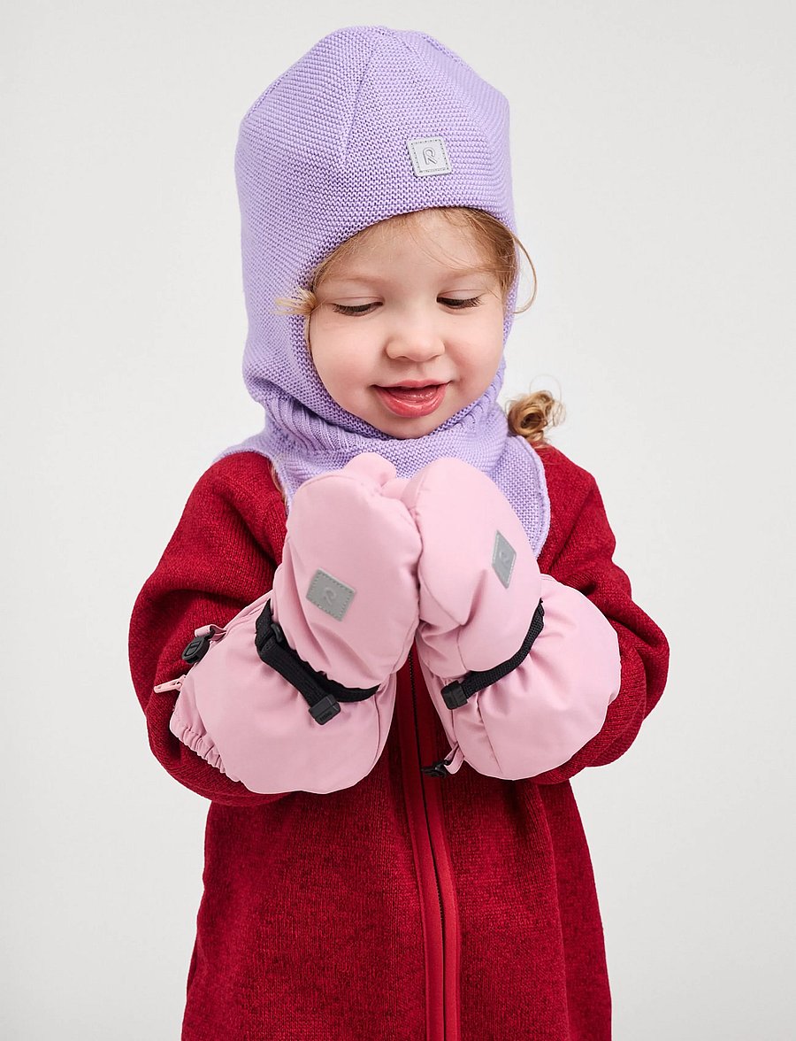 Reima - Mittens (woven), Villatassu - handschuhe - grey pink - 0