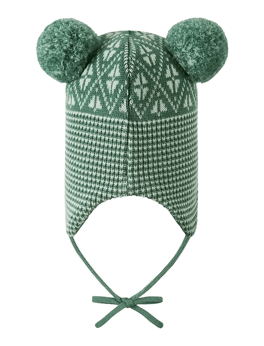 Reima - Beanie, Kuuru - megztos kepurės - green clay - 1