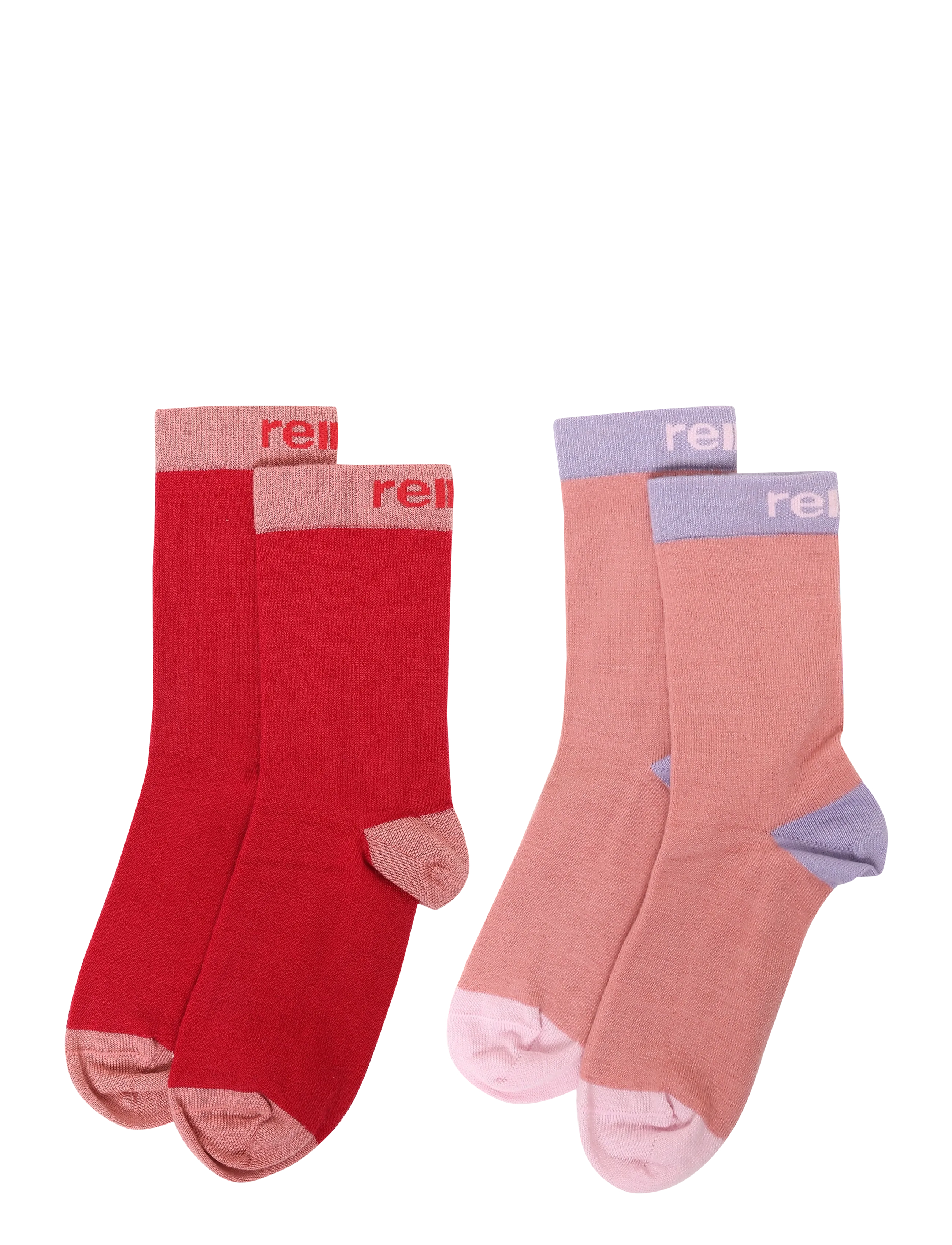 Reima Socks, Parit, Børn, Crew Sokker, Pink, Str: 22