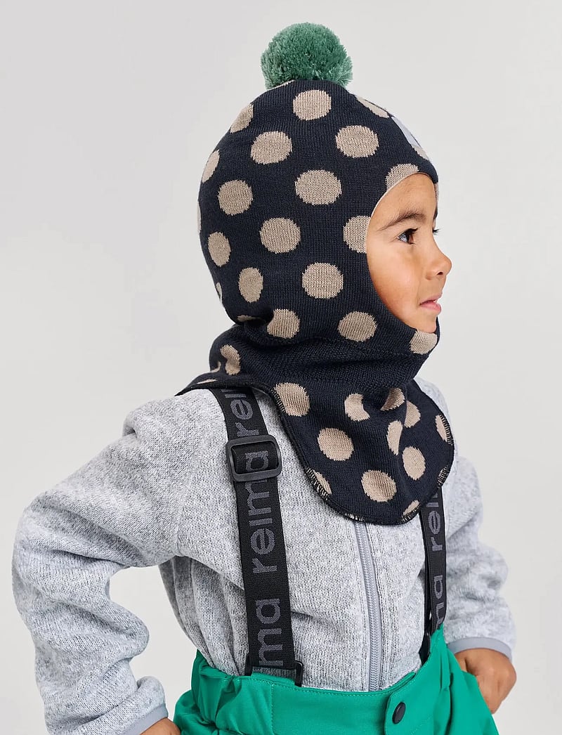 Reima - Balaclava, Polkka - mütsid ja nokamütsid - black - 0