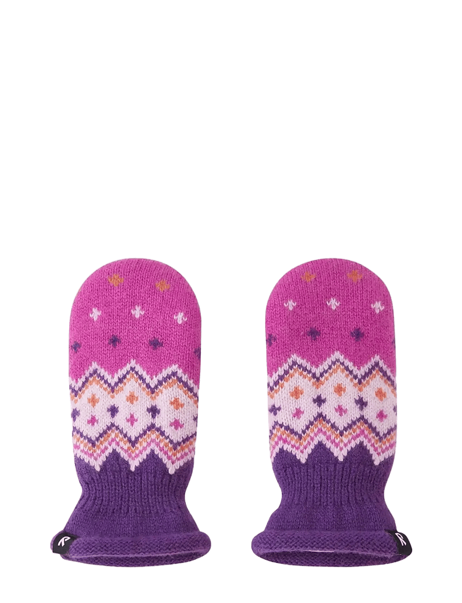 Reima - Mittens (knitted), Lapanen - plum purple - 1
