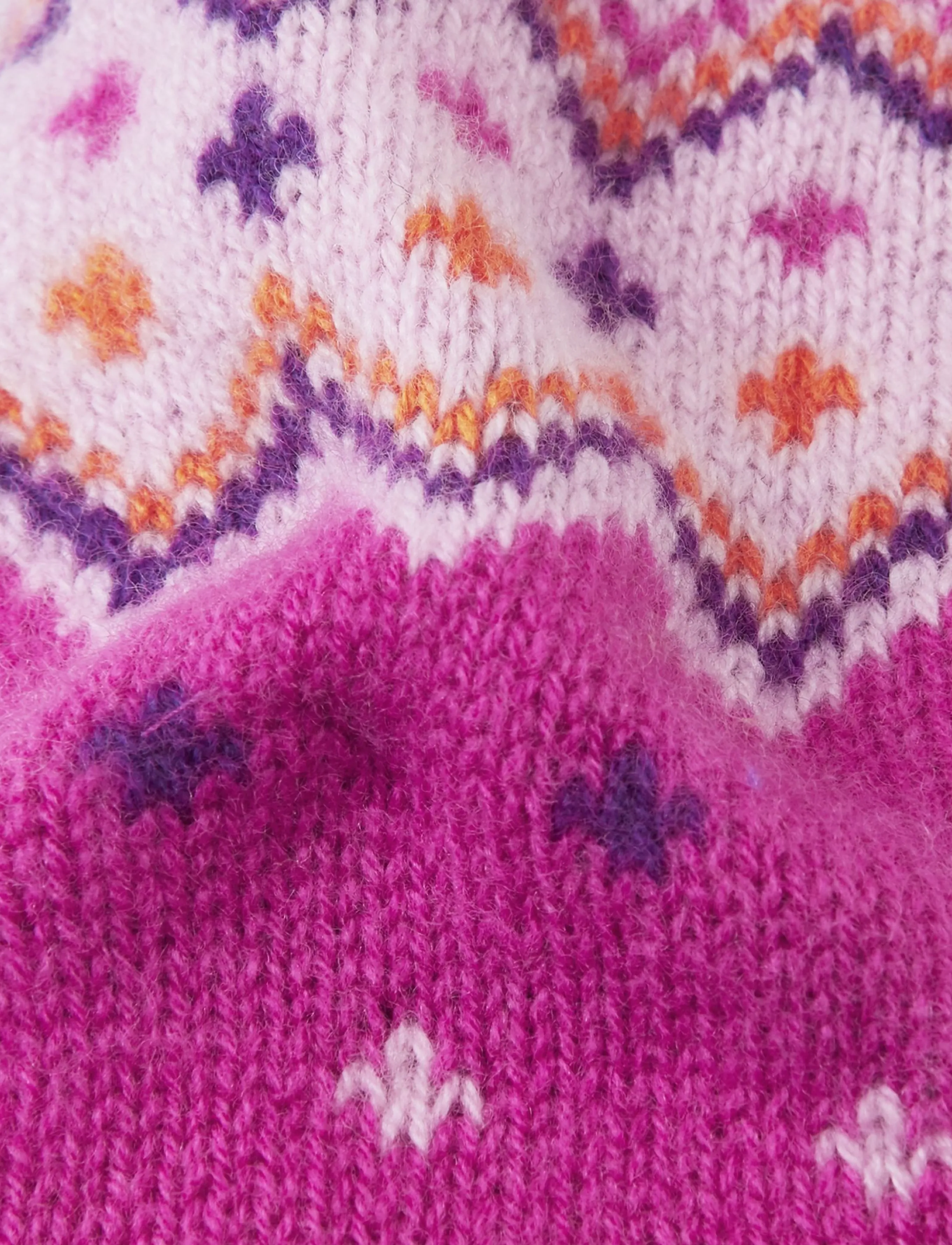 Reima - Mittens (knitted), Lapanen - plum purple - 4