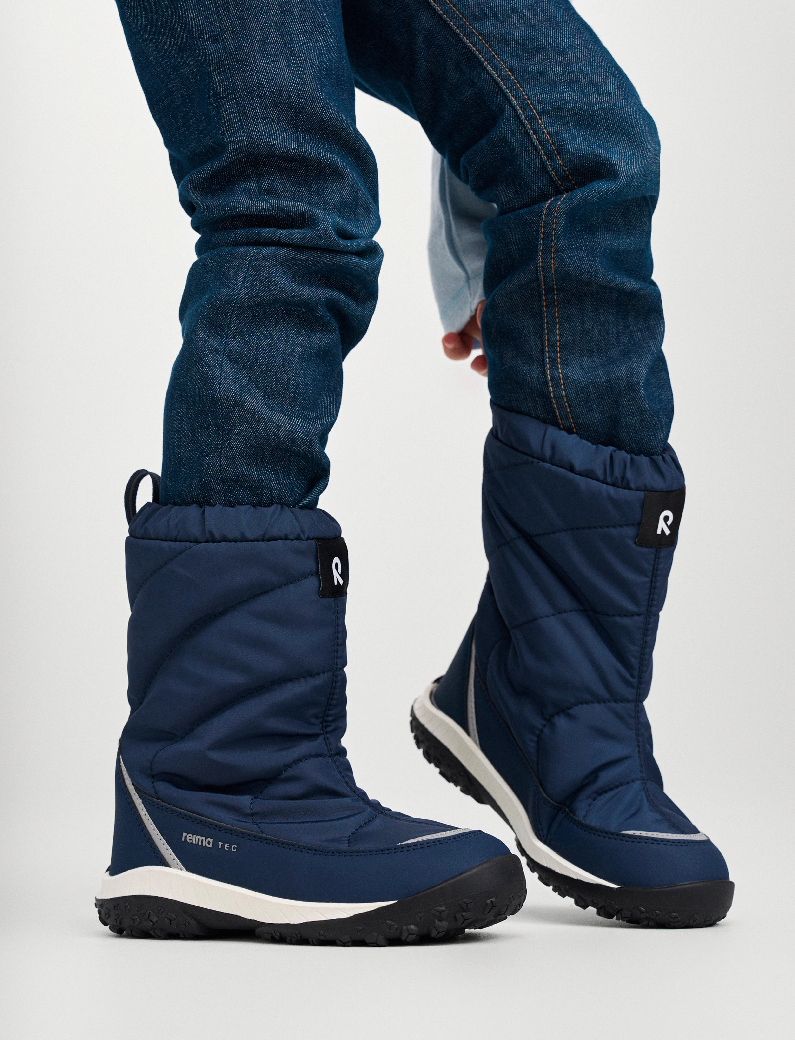 Reima tec Winter Boots, Kinoskin, Børn, Sne Støvler, Navy, Str: 30