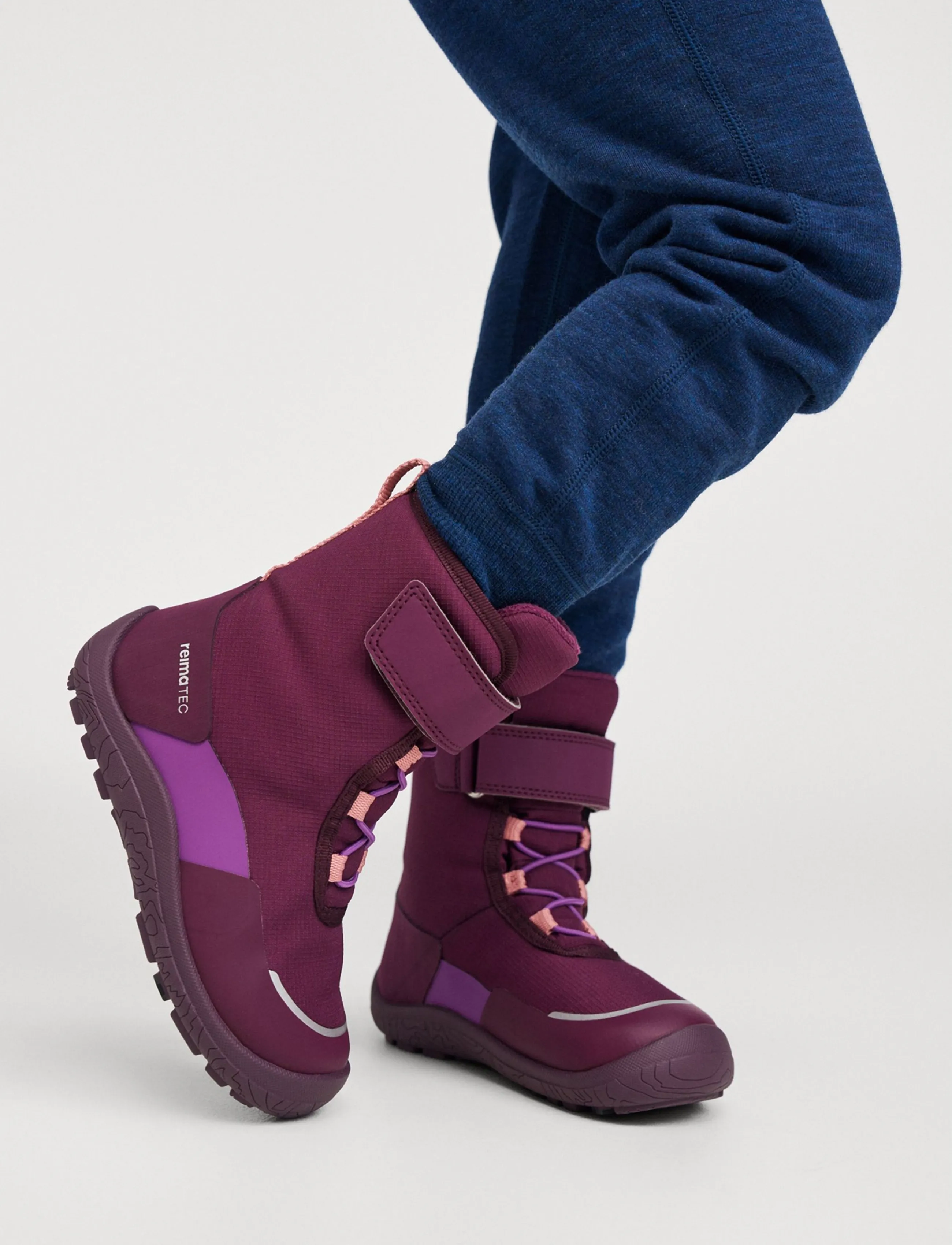 Reima - ReimaTec barefoot winter boots, Talvella Kids - shoes - deep purple - 0