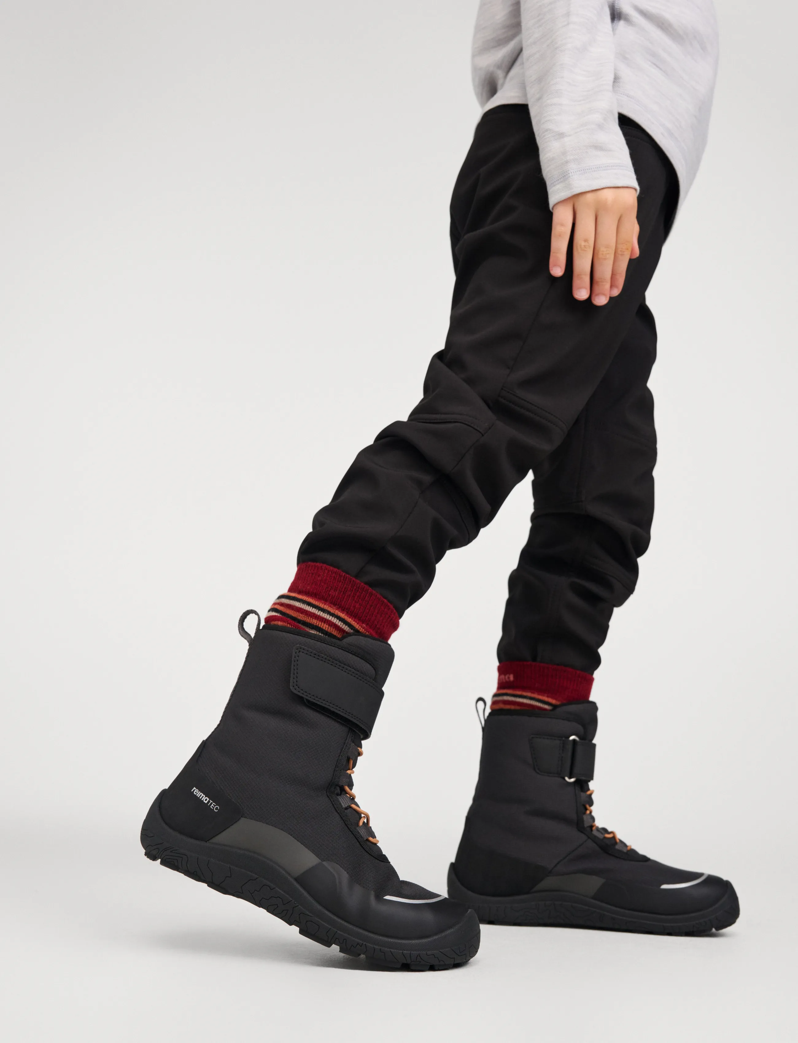 Reima - ReimaTec barefoot winter boots, Talvella Junior - black - 0