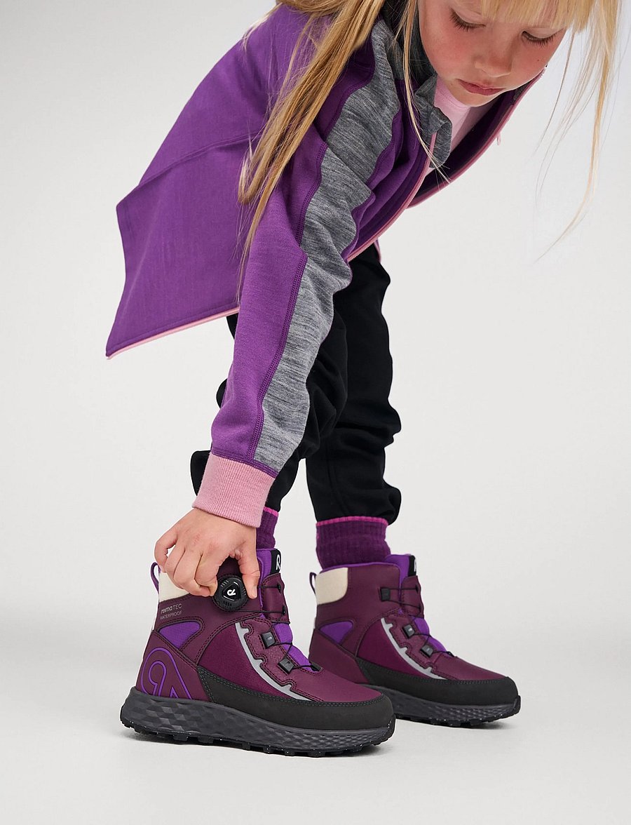 Reima - ReimaTec shoes, Hallava Quicklock - skor - deep purple - 0