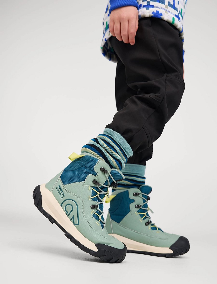 Reima - ReimaTec winter boots, Kulkuri Frost - skor - stone green - 0