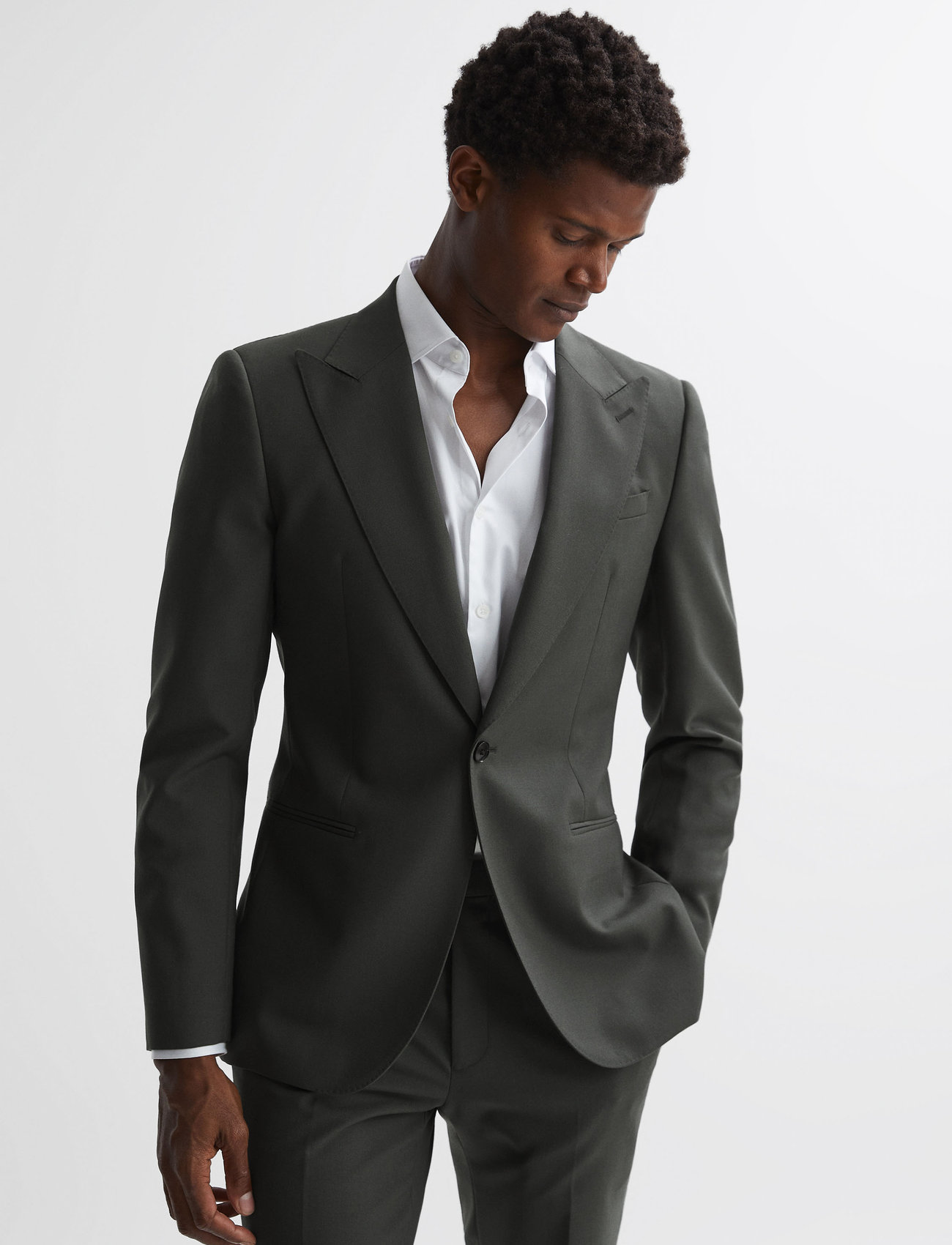 Reiss - BOLD - double breasted blazers - forest green - 1