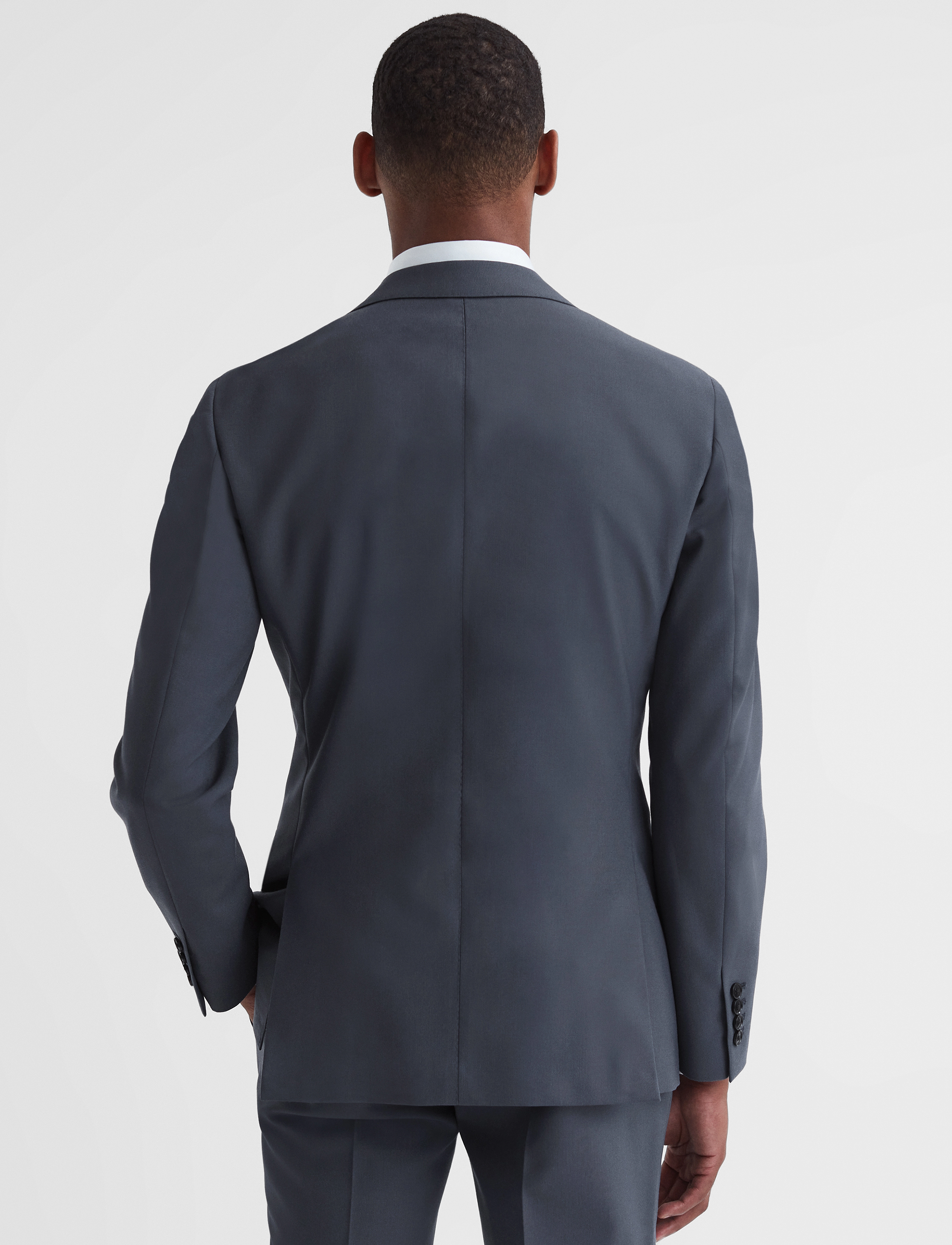 Reiss - FINE - einreiher - airforce blue - 3