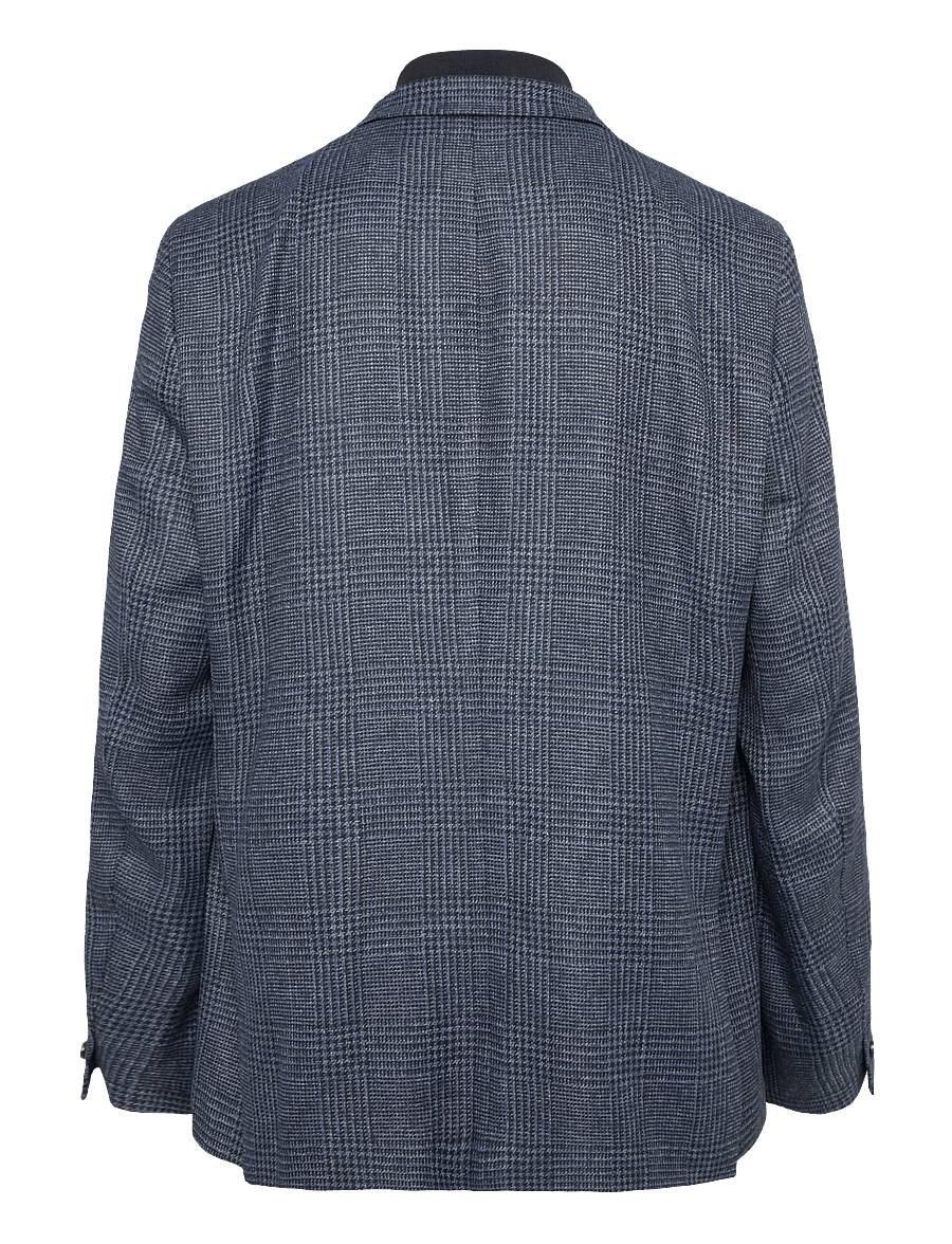 Reiss - KYLE SB 2B NOTCH CHECK GILET INSERT BLAZER - vienrindas žaketes - navy - 1