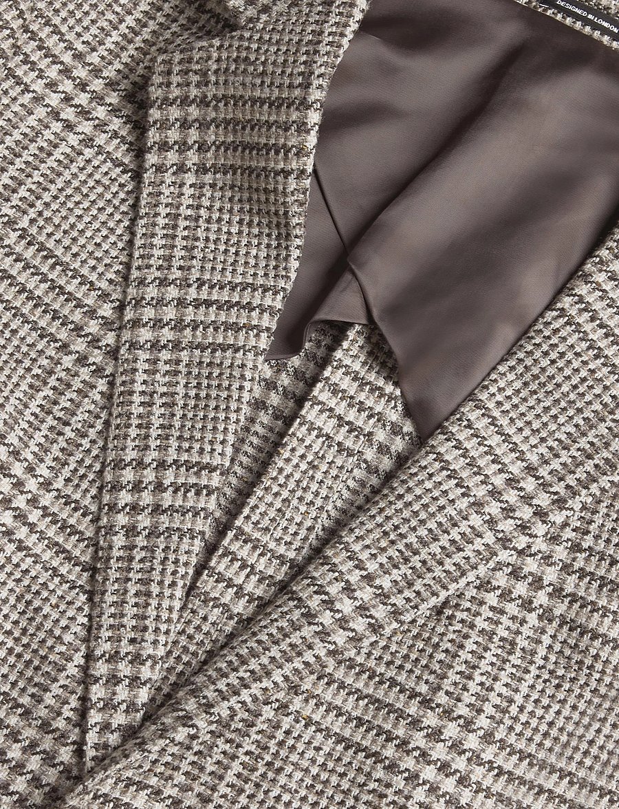 Reiss - TUSCAN - Üherealised pintsakud - 25 brown/white - 2