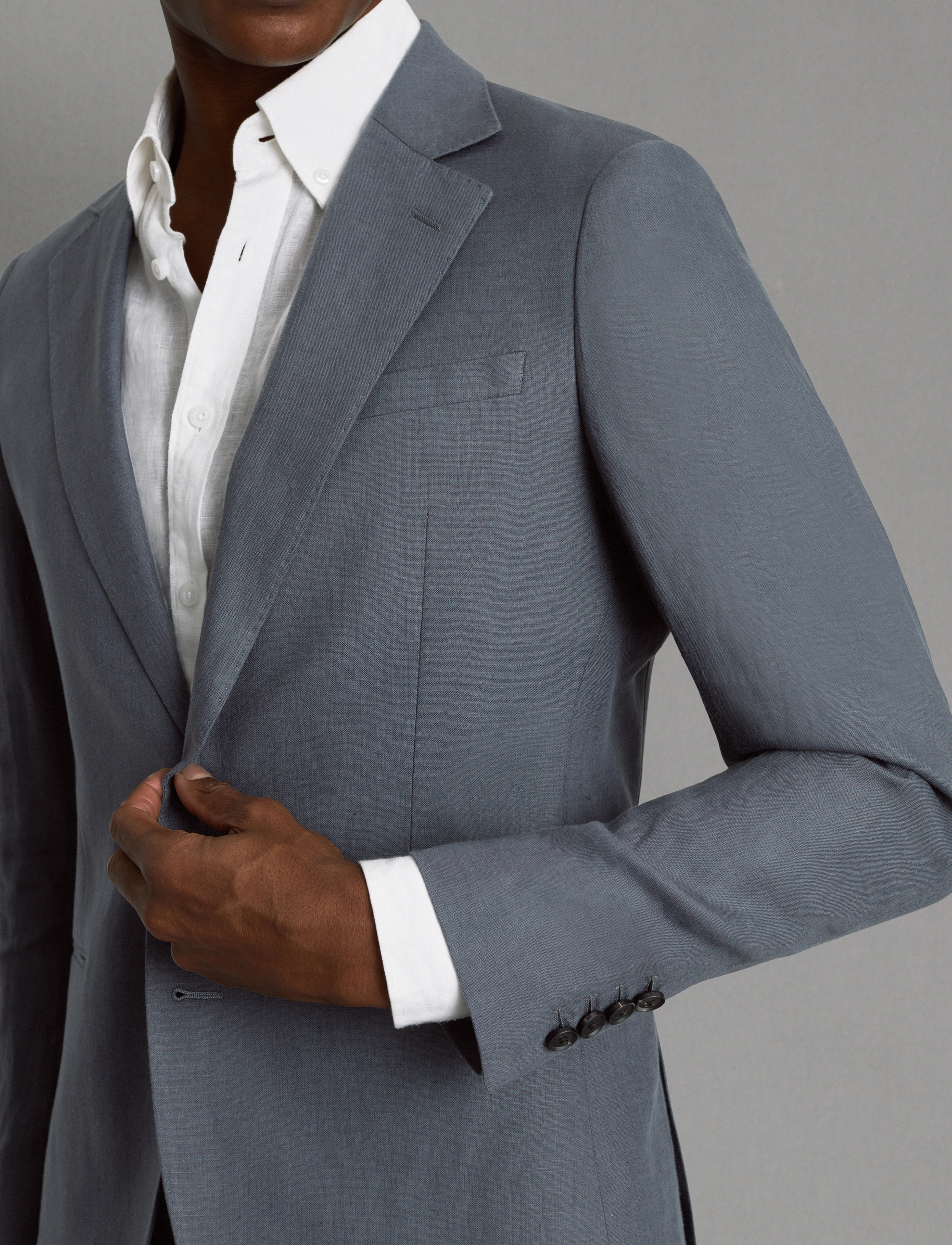 Reiss - KIN B - einreiher - airforce blue - 4
