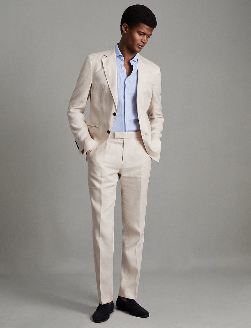 Reiss - KIN - enkelknäppta kavajer - stone - 3