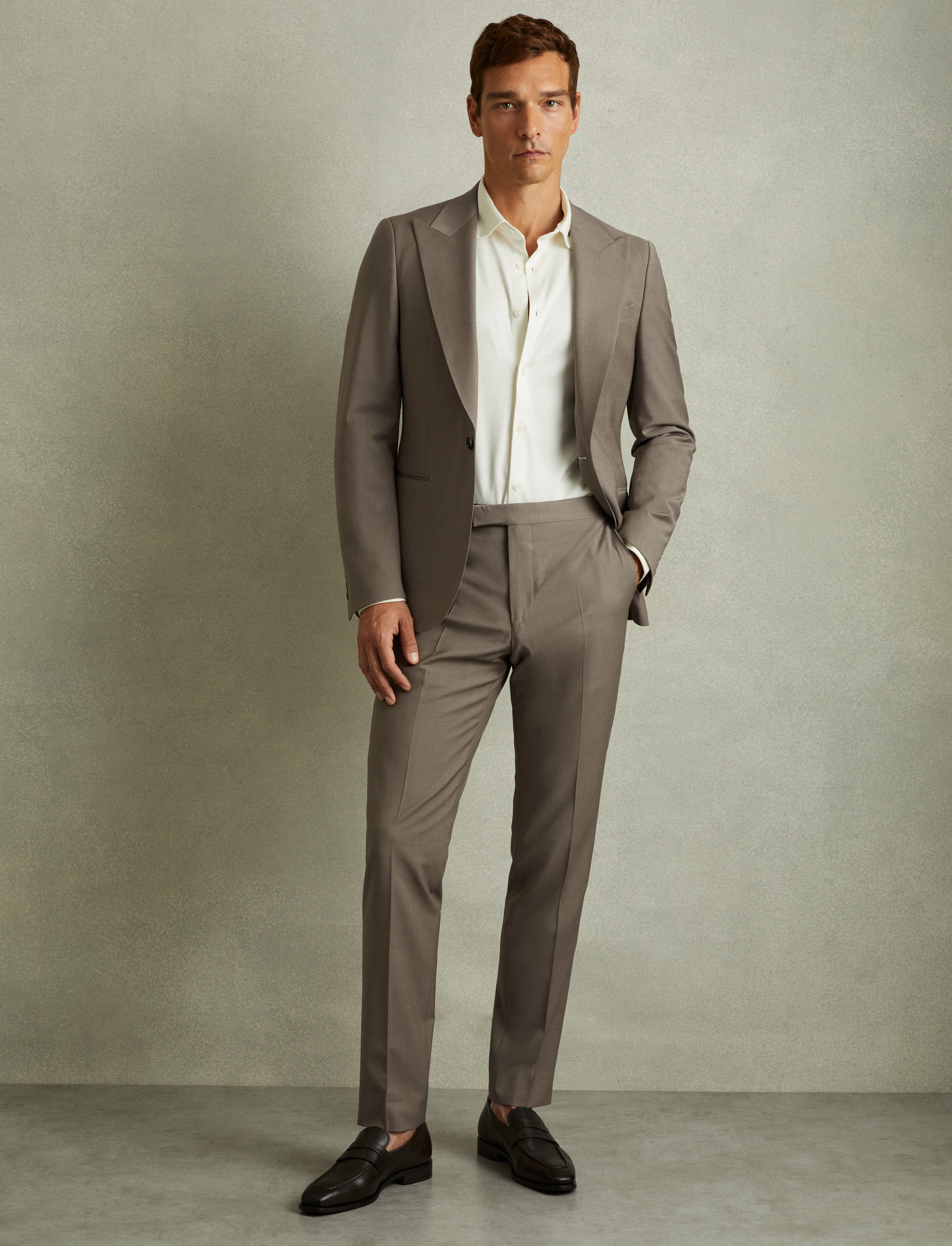Reiss - HARLEY - einreiher - mushroom brown - 4
