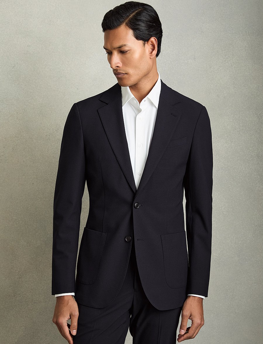 Reiss - FOUND BLAZER - Ühe rinnatisega pintsakud - navy - 0