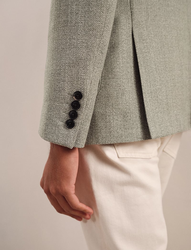 Reiss - STACK - enkeltradede blazere - sage green - 4