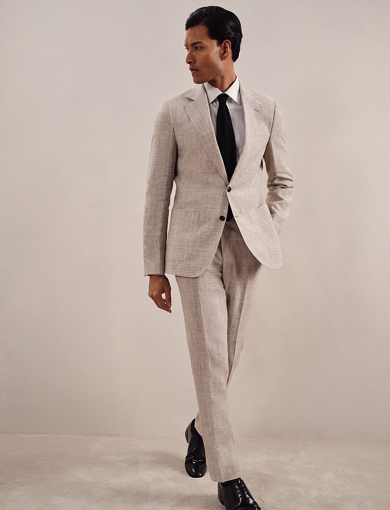 Reiss - ASHTON - enkelknäppta kavajer - oatmeal - 4