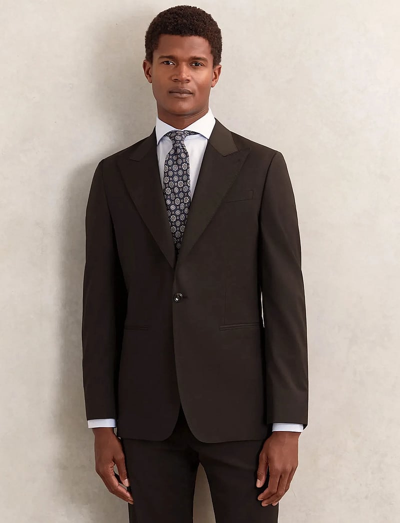 Reiss - OSCAR - einreiher - chocolate brown - 0