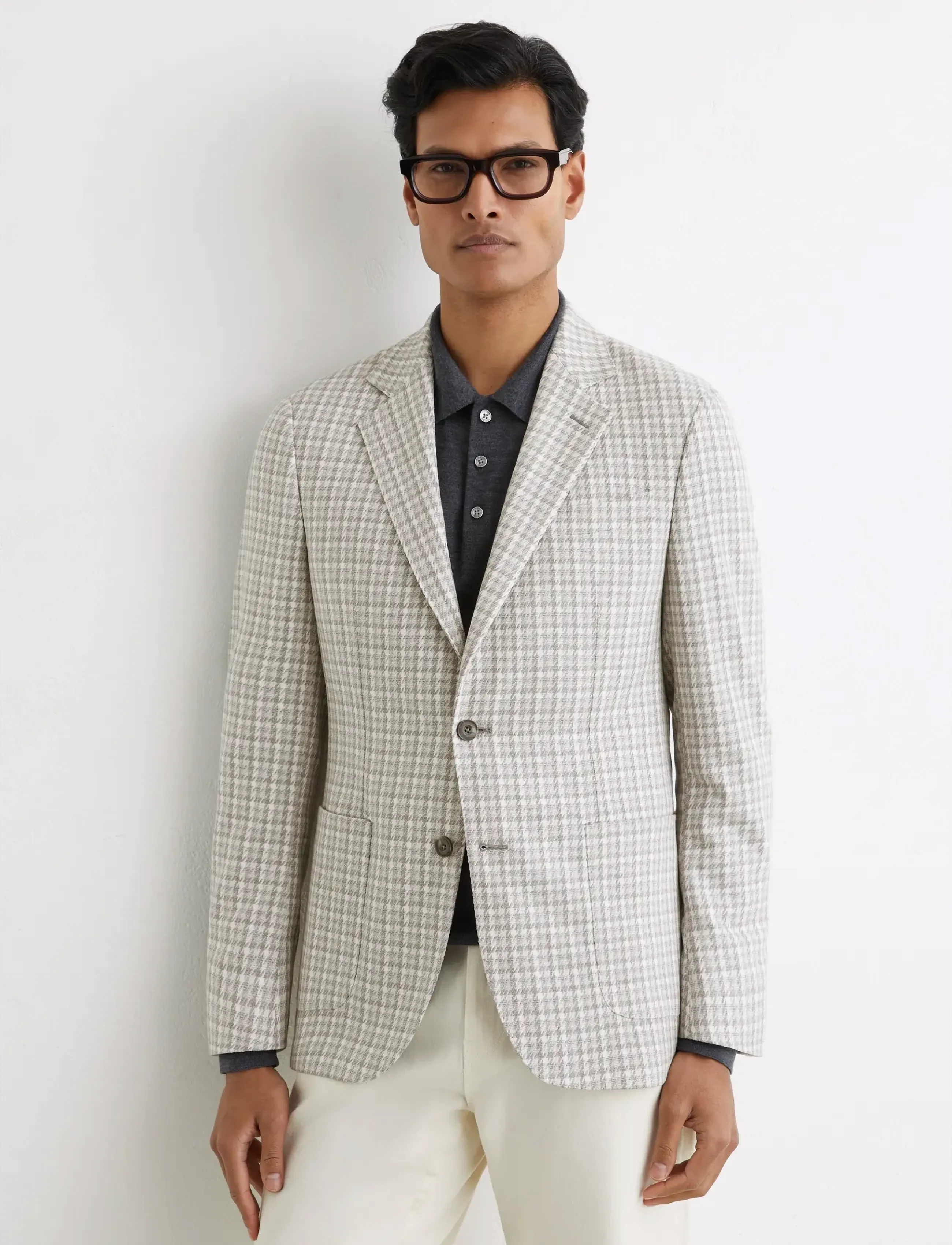 Reiss Canty, Mænd, Tern Blazer, Grå, Str: 36