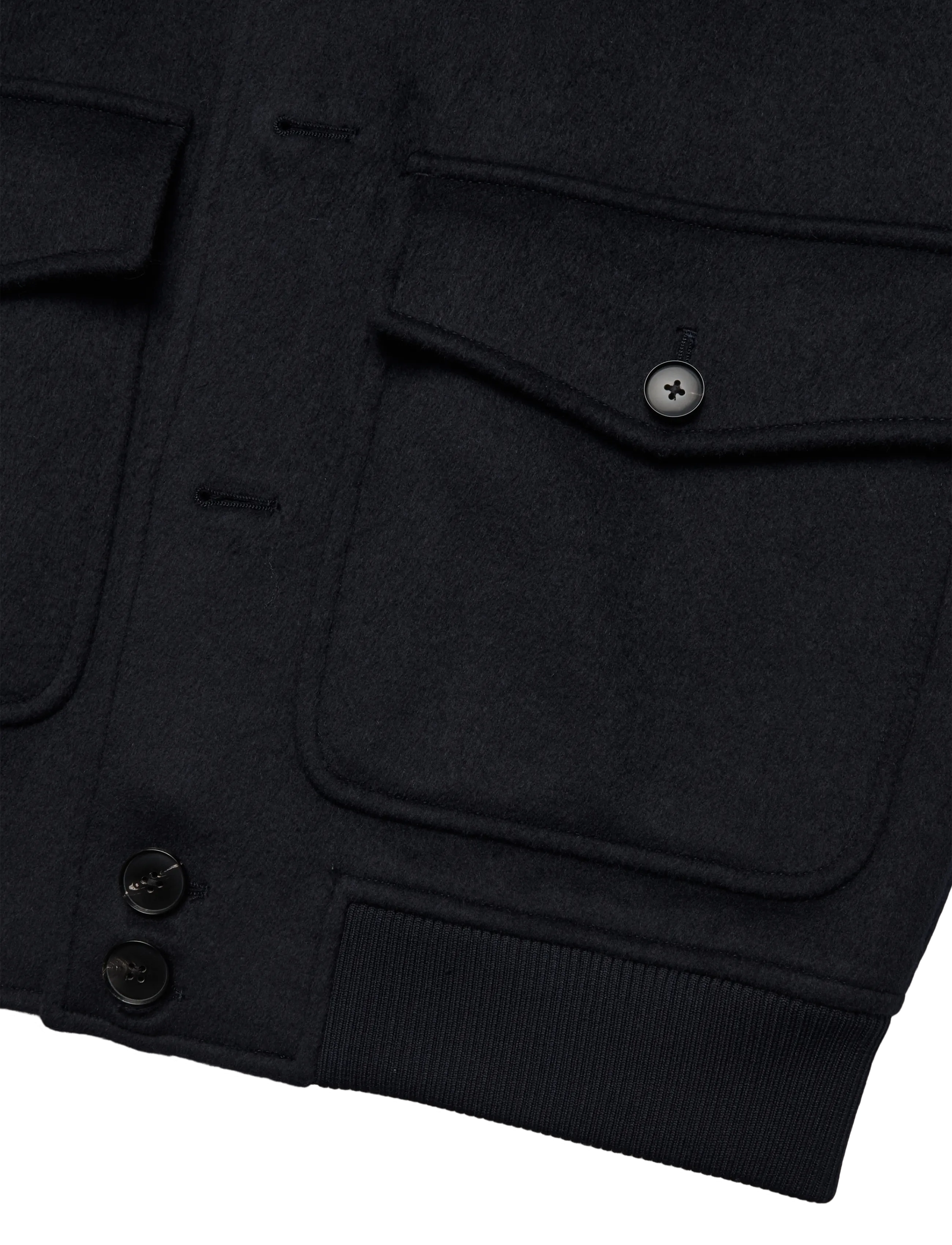 Reiss - DELUCA BUTTON THROUGH WOOL SHORT JACKET - sügisjoped - navy - 3